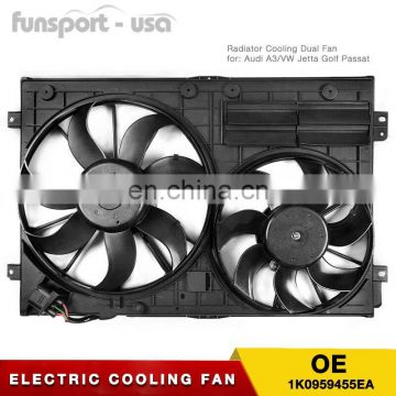 Radiator Cooling Fan For Audi A3 TT Quattro Volkswagen Jetta Passat Beetle Golf 1K0959455EA