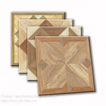 Foshan 60*60 antique wood tiles design glazed porcelain wooden floor tiles