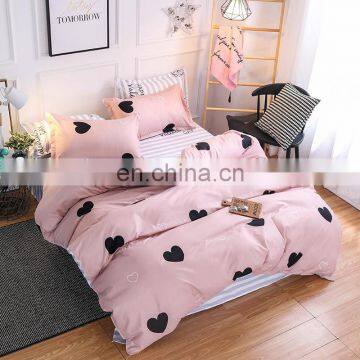 100% Polyester Bedding Set With Small Heart Printing photo-2