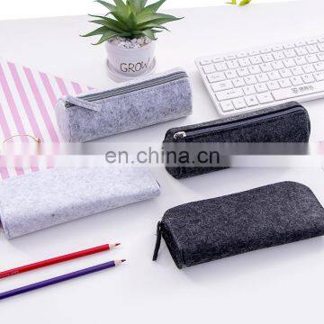 Multi-functional Felt Pouch Pens Holder Cosmetic Pouch Bag Felt Pencil Bag With Zipper