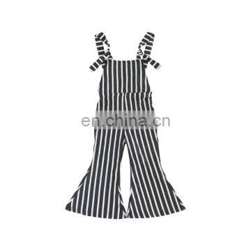 Girl Stripes Bell-Bottom Wholesale Infant Romper Private Label Baby Overalls