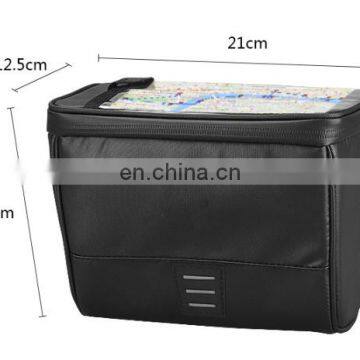 Waterproof Bicycle Handlebar Bag Mountain Bike Bag With Clear Window for GPS Map