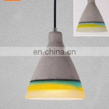 Скандинавские настенные потолочные лампы для внутренних помещений из бетона, промышленные цементные подвесные лампы photo-4