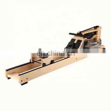 Top quality Fitness equipment for home use  wood water rower rowing machine