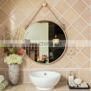 round accent decorative bath mirror wall string rope mounted mirror customized