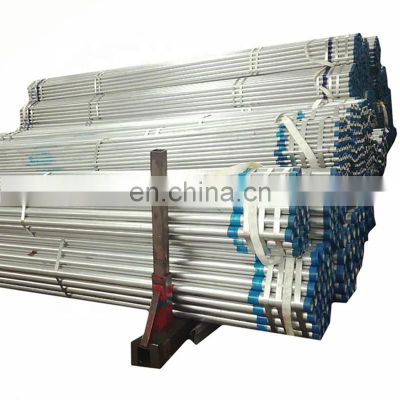 Round galvanized A135 Carbon hot dipped galvanized seamless pipe High quality