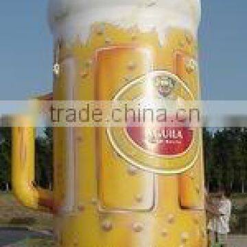 Beer Advertising Sales Promotion Lifelike Pvc Inflatable Beer Mug Image