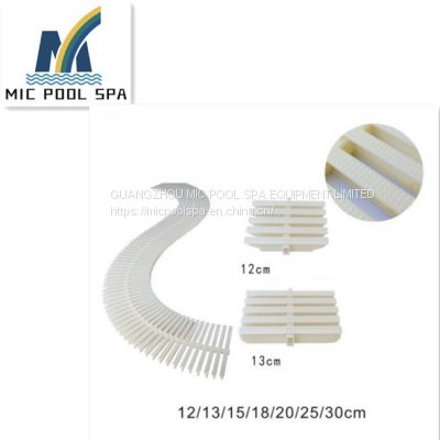 Abs/pps/pvc Material Swimming Pool Overflow Gutter Grating