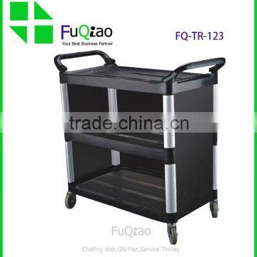 Restaurant hotel room service trolleys , service cart , food service trolley for restaurant equipment