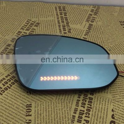 Panoramic rear view blue mirror glass Led turn signal Heating blind spot monitor for BMW 5 series 2017,2pcs