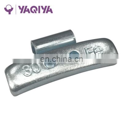 Steel knock on wheel balance weights for steel rim used keep balance