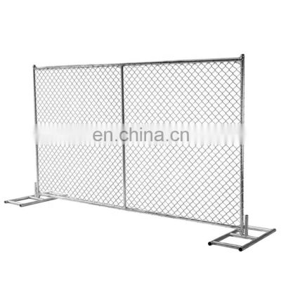 Removable hot dipped galvanized barrier temporary fencing