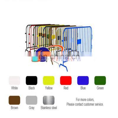 Red White Coated Crowd Control Barrier Temporary Fence Municipal Isolation Road Mobile Guardrail Low Price photo-3