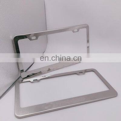 Chrome America Size Alloy Custom Logo Car License Plate Frame For Lexus