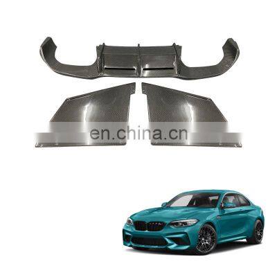 Car Accessories Body Kit Car Bumpers MTC Carbon Fiber Rear Bumper Diffuser Rear Lip For Bmw F87 M2 M2C