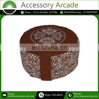 Relaxation 100% Cotton Canvas Meditation Cushion Zafu Indian Manufacturer