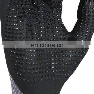 High Quality Industrial Working Safety Palm Dotted Anti Slip Gloves photo-3