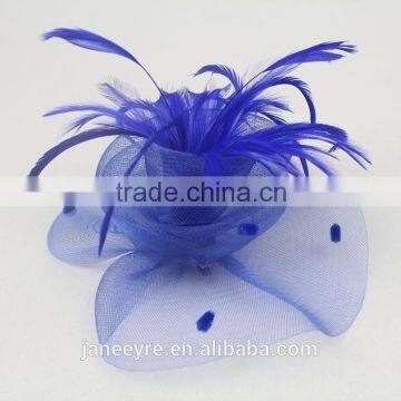 2015 Elegant Hair Accessories Feather Sinamay Fascinator Clip photo-4