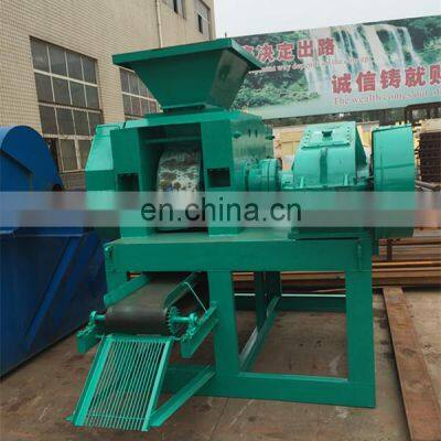 Roller press mineral powder bbq charcoal coal dust briquette machine price