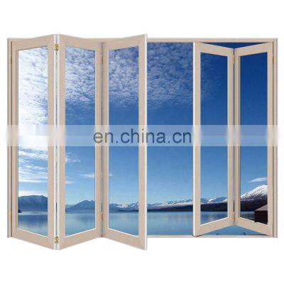 Beautiful Folding Silding Door Frame Thermal Break Exterior Aluminum Double Glazed Door