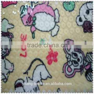 cute animal printed sequin fabric