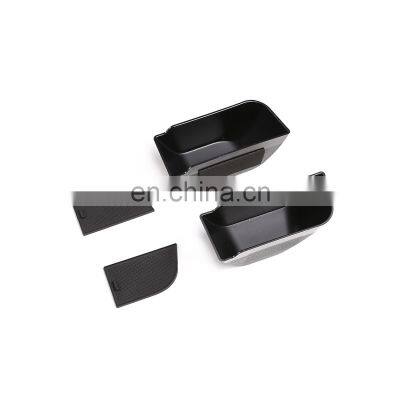 ABS Black Car Door Storage Box Phone Tray Accessories For Land Rover Defender 90 110 2020-2022