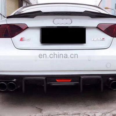 S5 KB Style Carbon Fiber Diffuser For Audi S5 B8.5 With Light Audi S5 Diffuser Rear Lip 2012 2013 2014 2015 2016 photo-5