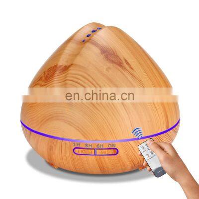 500ML Wholesales Light Wood Grain Commercial Ultrasonic Aroma Diffuser photo-2
