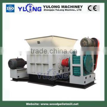 Double Roller Wood Pallet Crusher , Industrial Wood Shredder Chipper Machine