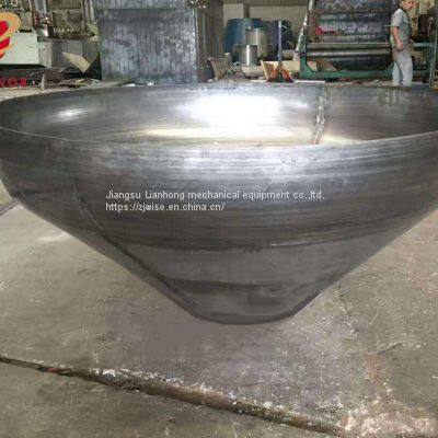 Sand Blusting Conical head by Hot Forming for Tank Parts 3200mm*35mm