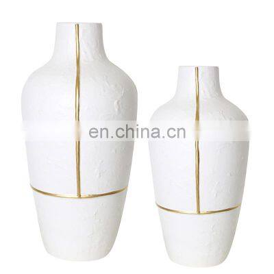 Large White Ceramic Tall Modern Decorative Vases Big Decor Chinese Porcelain Size De Fleur Nordic Flower Vase Home Decoration