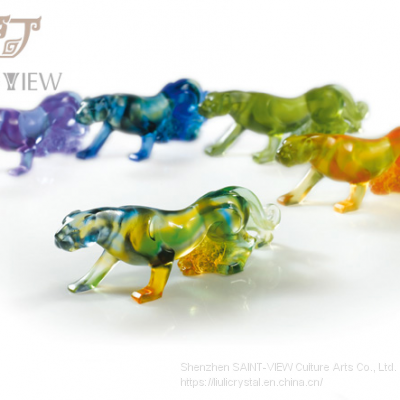 Crystal Glass Mini Animal Sculpture Home Accessories Baby New Born Wedding Return Gift photo-4