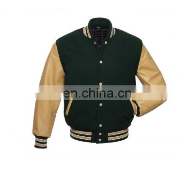 Varsity Jackets Custom Printing Long Sleeve Men's Baseball Jacket Men Plain Blank Varsity Letterman Jackets