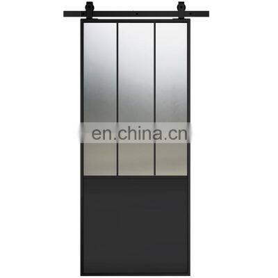 Aluminum track for huge sliding door system glass barn doors AAMA certificate modern big doors