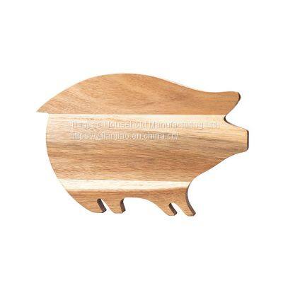 Custom/Wholesale Pig Shape Cutting Board in Acacia Wood Chopping Block