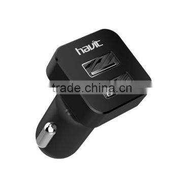 HAVIT HV-UC311 hotest high quality usb car charger with CE ROHS certificated