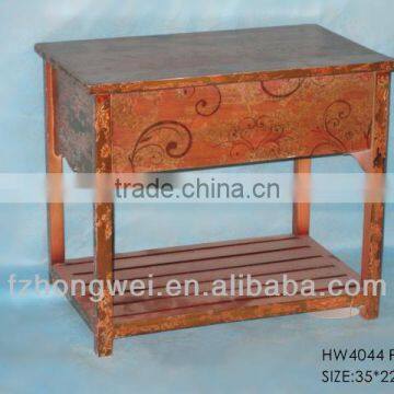 Handmade Antique Wooden Cabinet Storage Cabinet with Single Big Drawer for Living Room