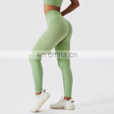 Seamless High Waist Leggings Custom Women Fitness Sports Four Way Stretch Leggings