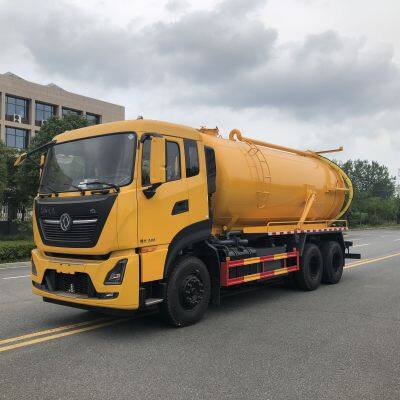 345HP 6*4 Shacman Foton Dongfeng HOWO 18tons Sludge Disposal Fecal Vacuum Sewer Cleaner Septic Waste Water High Pressure Jetter Tank Sewage Drainage Truck
