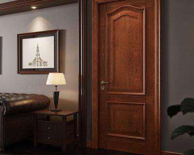 European Standard Fire Door Manufacturer Custom Fire Indoor Wooden Doors for House Modern Hotel Fire Rated Doors With Frames photo-2