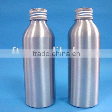 Cosmetic aluminum bottle with aluminum lid,empty aluminum cosmetic bottle with aluminum cap