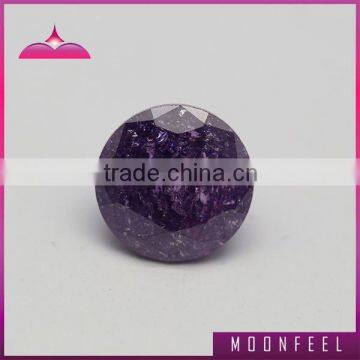 synthetic round ice zircon gemstone in bulk