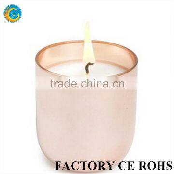 Chinese Rose Gold mercy candle holders glass jar for candle making                        
                                                Quality Choice