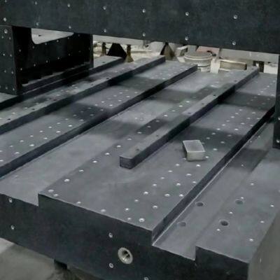 High Precision Marble Mechanical Components Machine Bed Base Guide Beam Threaded Gantry Drilling Processing Customization photo-2
