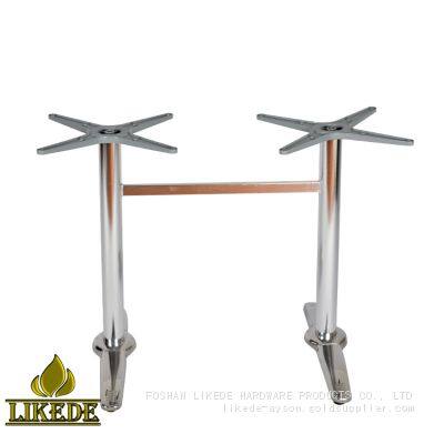 Hot Sale Low Price Double Legs Steel Pipe Table Base 304# Stainless Steel Table Frame