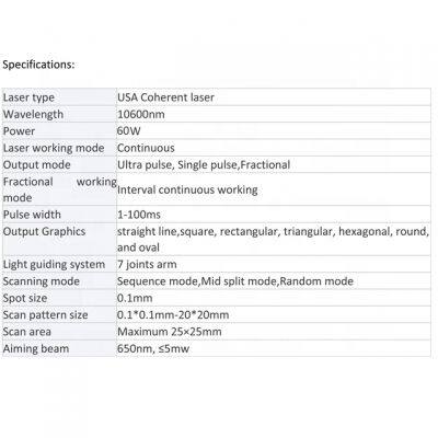 Vertical Fractional CO2 Aesthetic Laser CO2 Fractionado Machine Fractional CO2 Fractional Laser Machine Dermatology Equipment photo-6