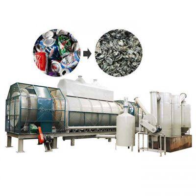 Professional Aluminium Carbonization Recycling Plant UBC Decoating Machine Cans Painting Removing Furnace Production Line