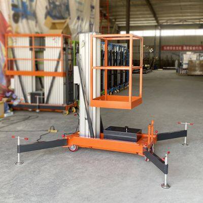 Hydraulic Lift Tables Electric Single Mast Vertical Aluminum Alloy Lifting Platform photo-4