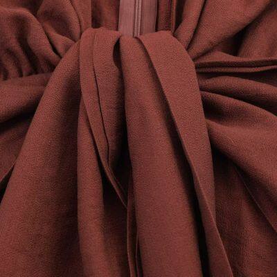 2025 New Fashionable Elegant Women's Dress with V-Neck and Twisted Knot Long Sleeves