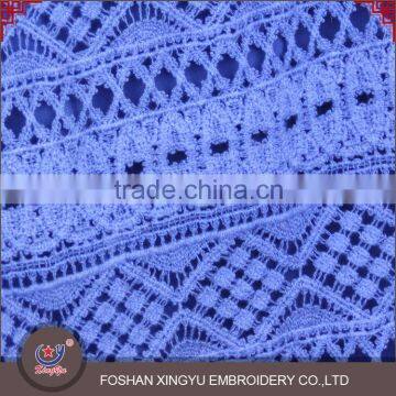 New Design Promotional Soft Latest Fashion Blue Knit Lace Crochet Lace Skirt for Women in Stock photo-3